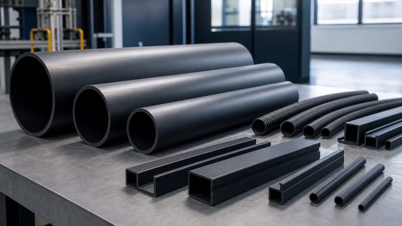 Representative non-pressure pipe, conduit and extruded-profile applications