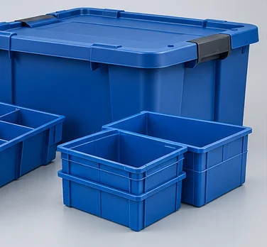 Lidded storage totes — product concept
